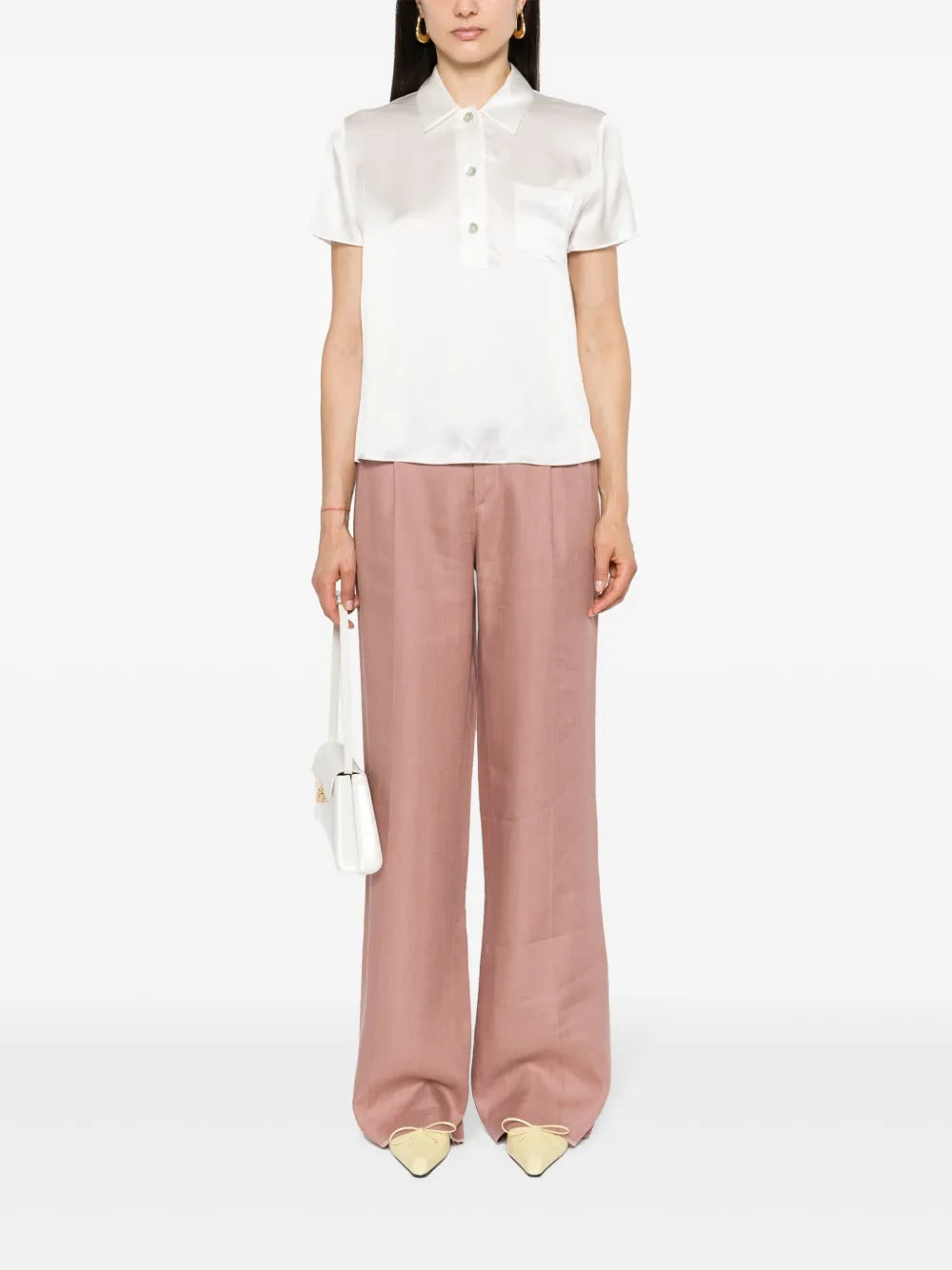 Silk Polo Top