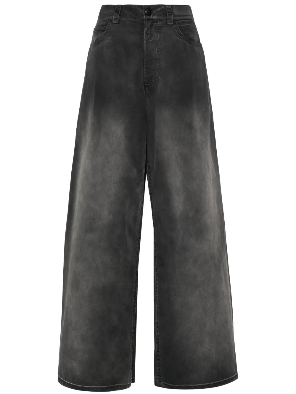 Low-Rise Wide-Leg Trousers