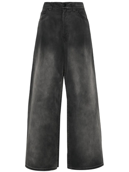 Low-Rise Wide-Leg Trousers