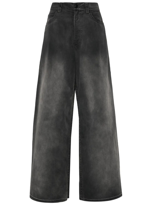 Low-Rise Wide-Leg Trousers