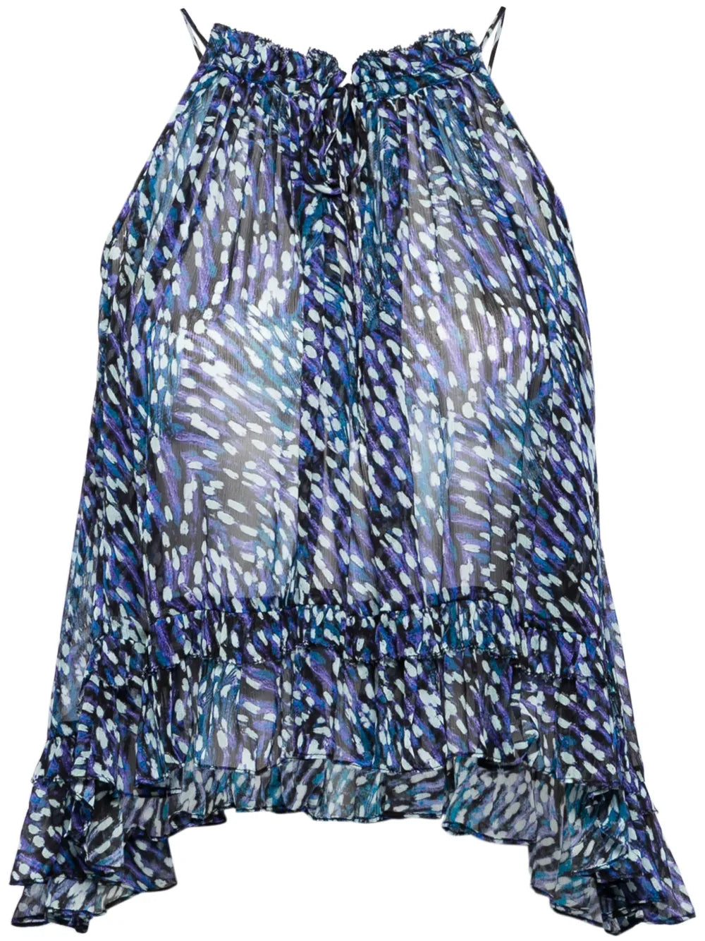 Fabino Georgette Halterneck Top