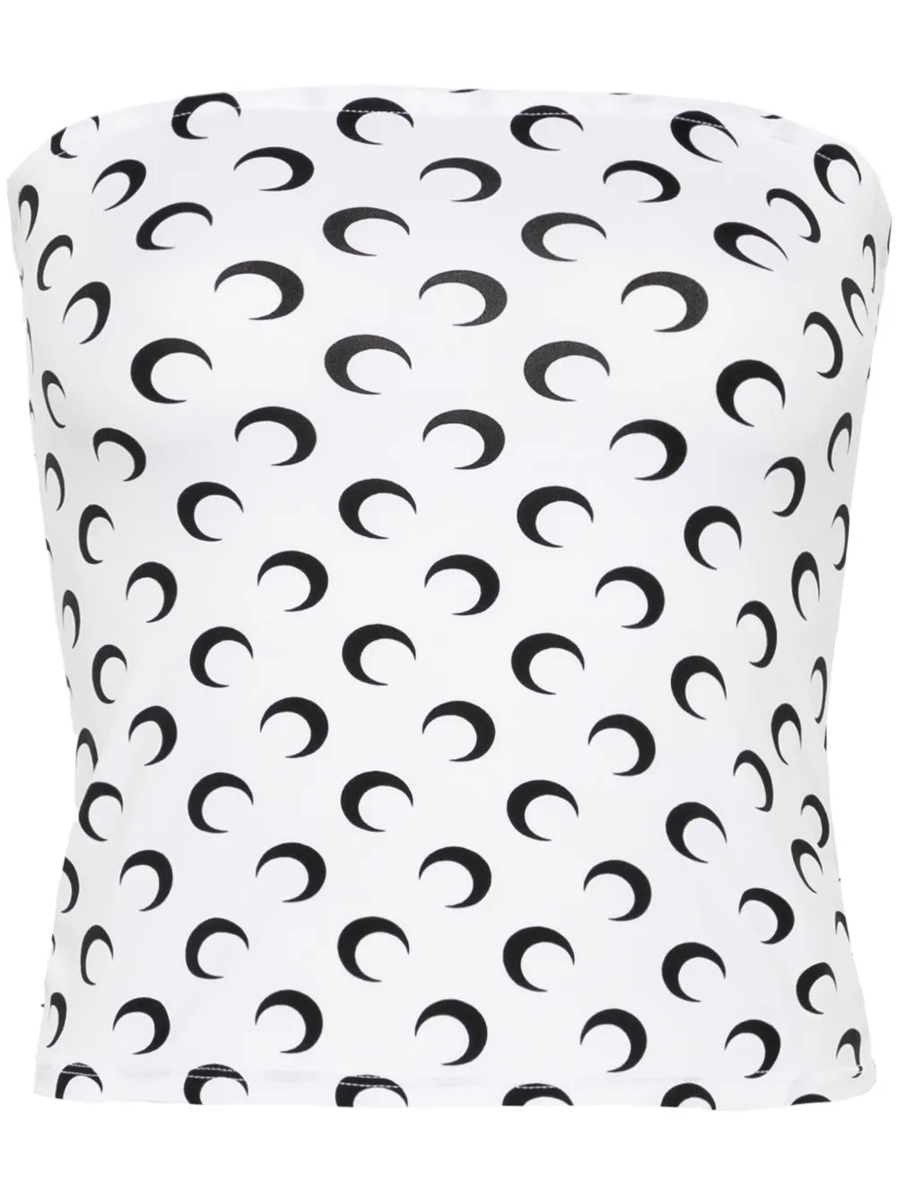 Crescent Moon-Print Tube Top