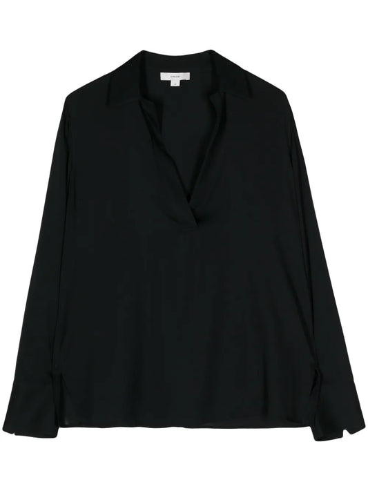Silk V-Neck Blouse