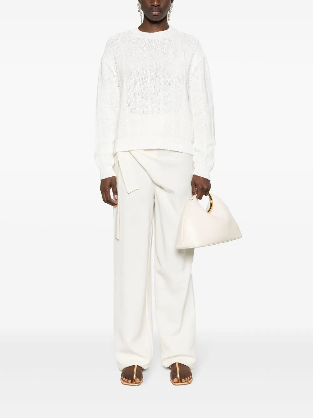Crew-Neck Ribbed-Knit Jumper