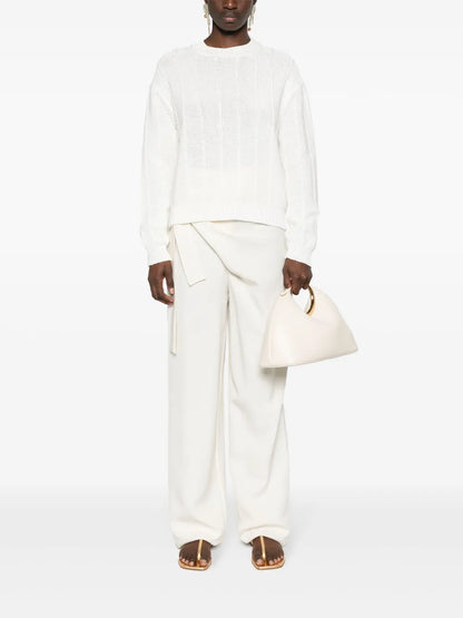 Crew-Neck Ribbed-Knit Jumper
