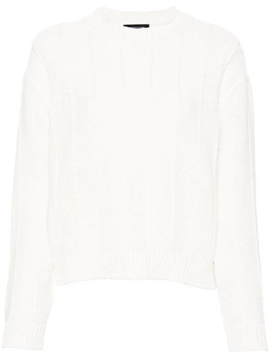 Crew-Neck Ribbed-Knit Jumper