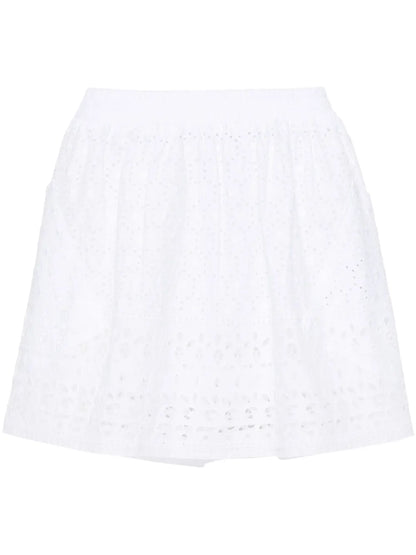 Broderie-Anglaise Mini Skirt