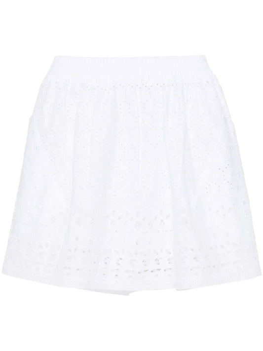 Broderie-Anglaise Mini Skirt