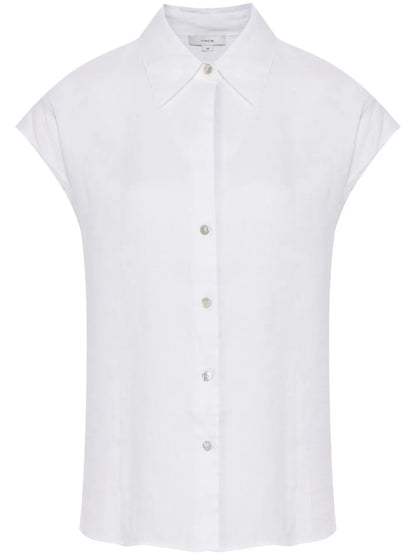 Short-Sleeve Linen Shirt
