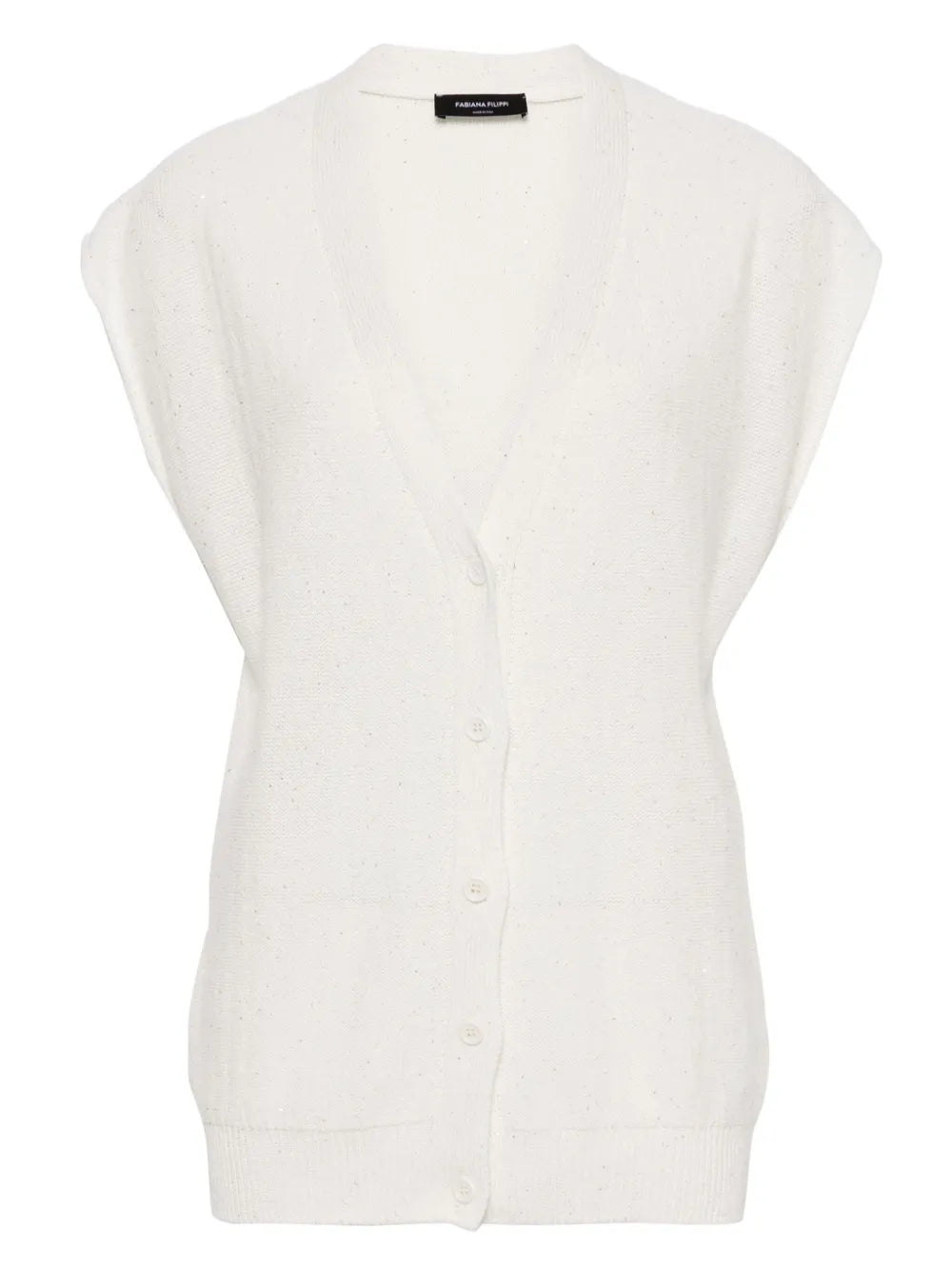 Sequined V-Neck Vest