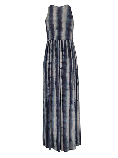 Tie-Dye Print Maxi Dress