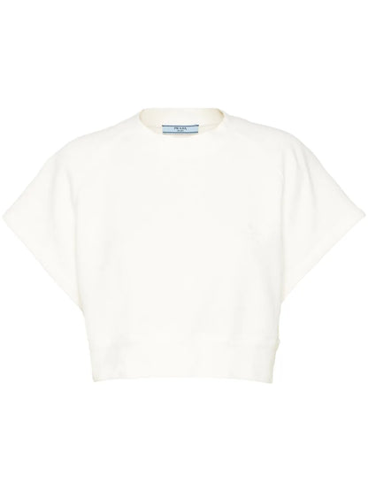Cropped Cotton Sweatshirt