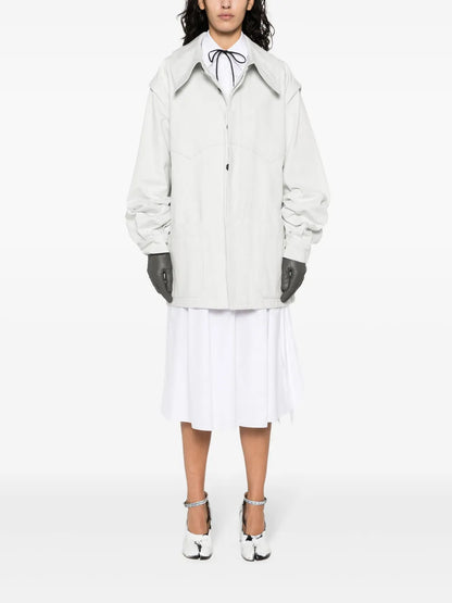 Oversize-Collar Denim Jacket
