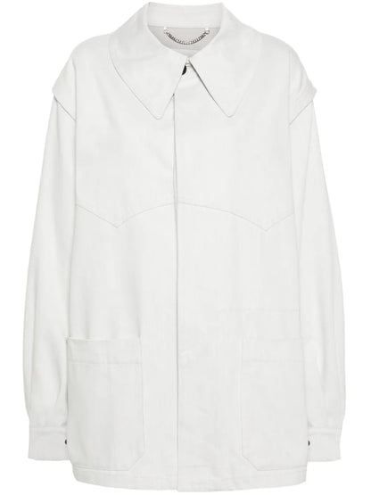 Oversize-Collar Denim Jacket