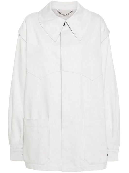 Oversize-Collar Denim Jacket