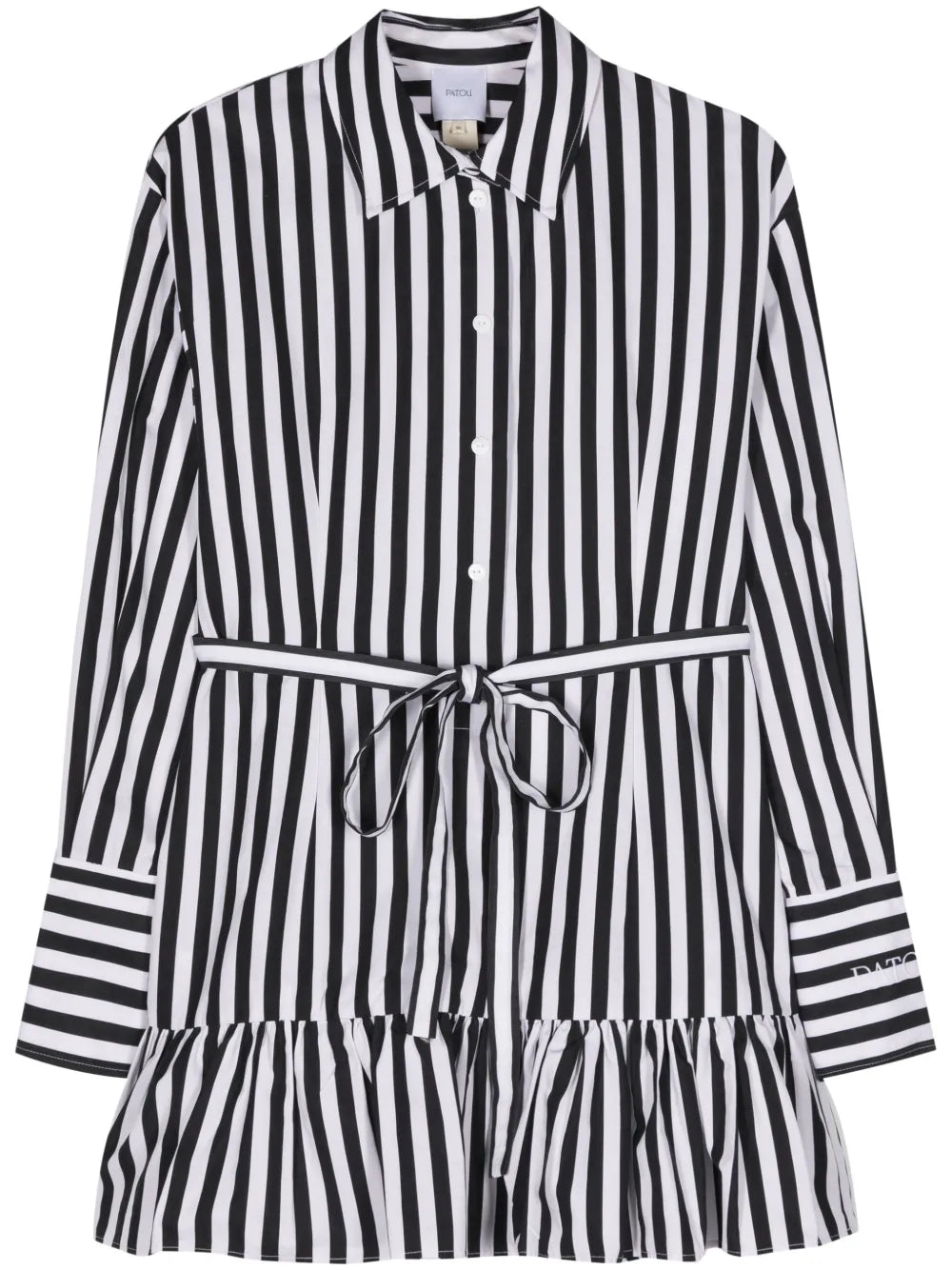 Striped Mini Shirt Dress