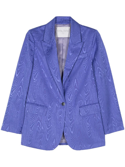 Moire-Effect Blazer