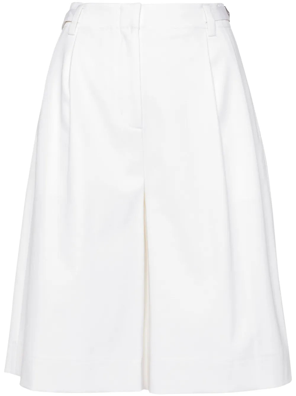Pleated Twill Shorts