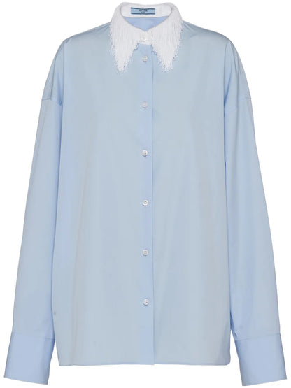 Fringed-Collar Shirt