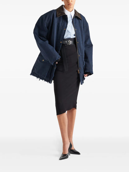 Fringed-Collar Shirt