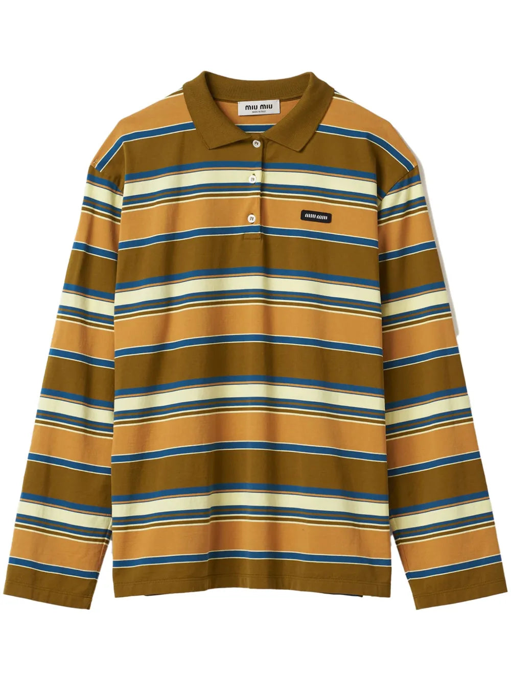 Striped Cotton Polo Shirt