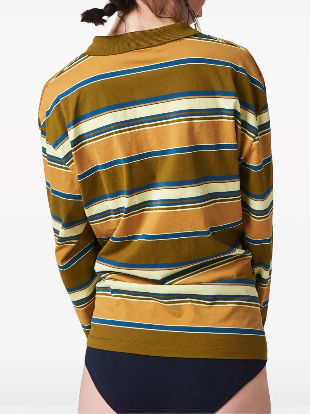 Striped Cotton Polo Shirt