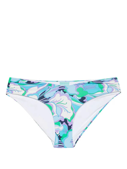 Floral Ruched Bikini Bottom