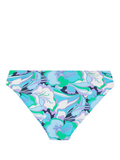 Floral Ruched Bikini Bottom