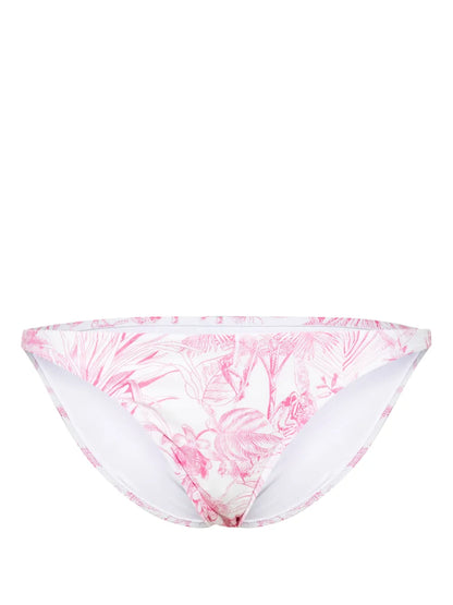 Alba Floral-Print Bikini Bottoms