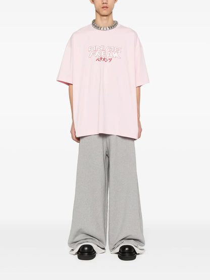 Slogan-Print Cotton T-Shirt