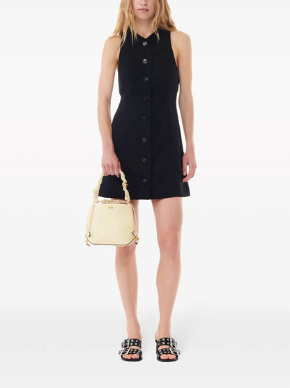 Bow-Detail Mini Dress