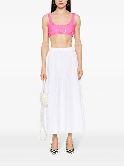 Sequin-Embellished Cropped Top