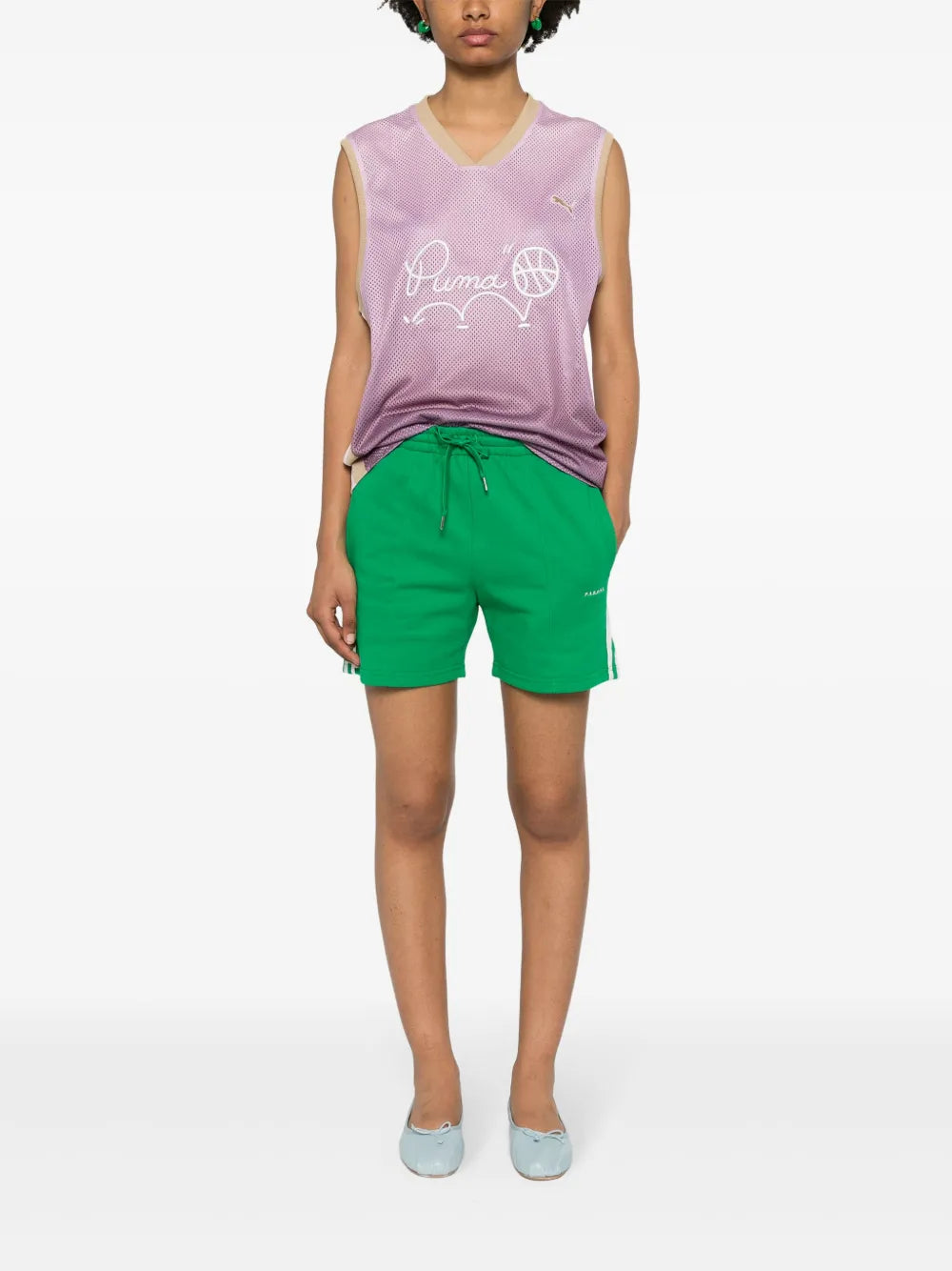 Striped Jersey Shorts