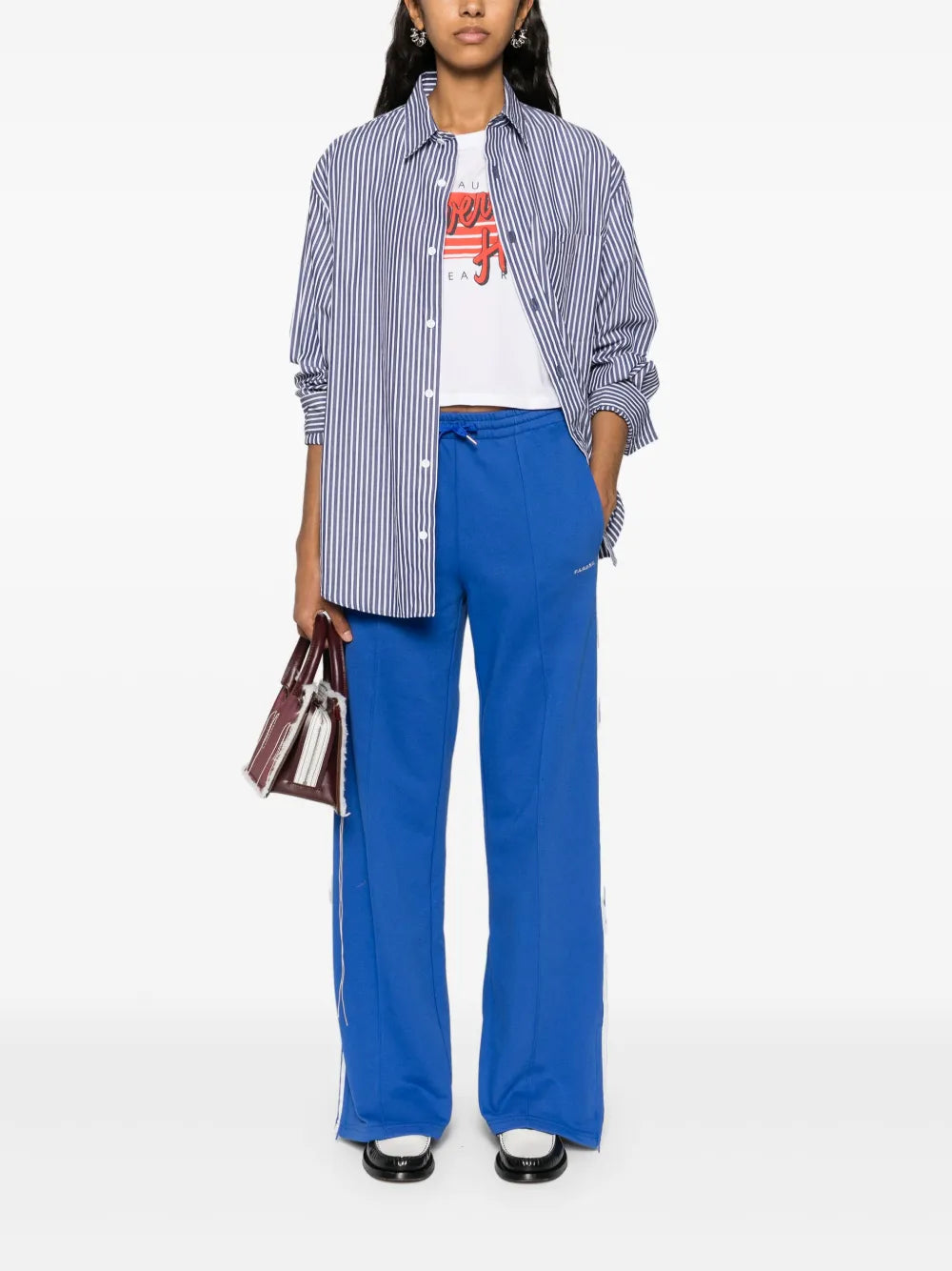 Logo-Embroidered Straight Trousers