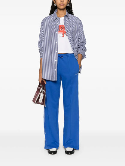 Logo-Embroidered Straight Trousers