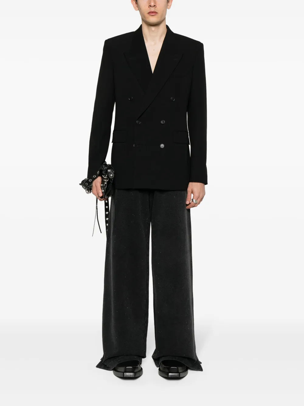 Crystal-Embellished Track Pants
