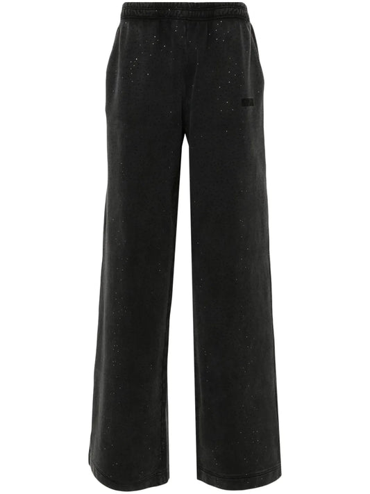 Crystal-Embellished Track Pants