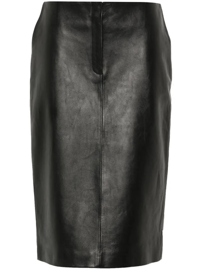 Leather Pencil Skirt