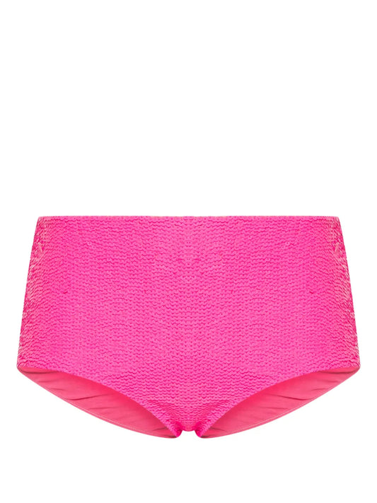 Sequined High-Waisted Bikini Bottoms