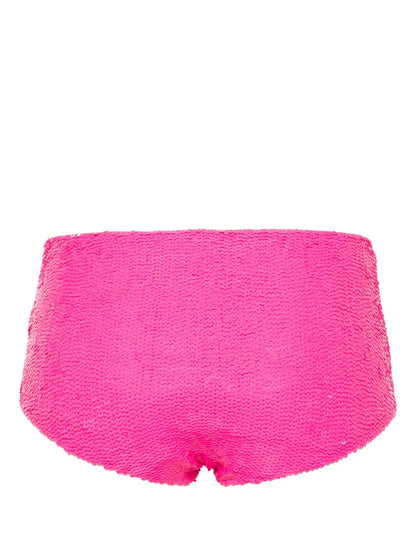 Sequined High-Waisted Bikini Bottoms