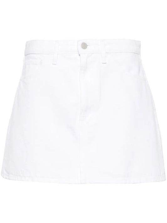 A-Line Denim Miniskirt