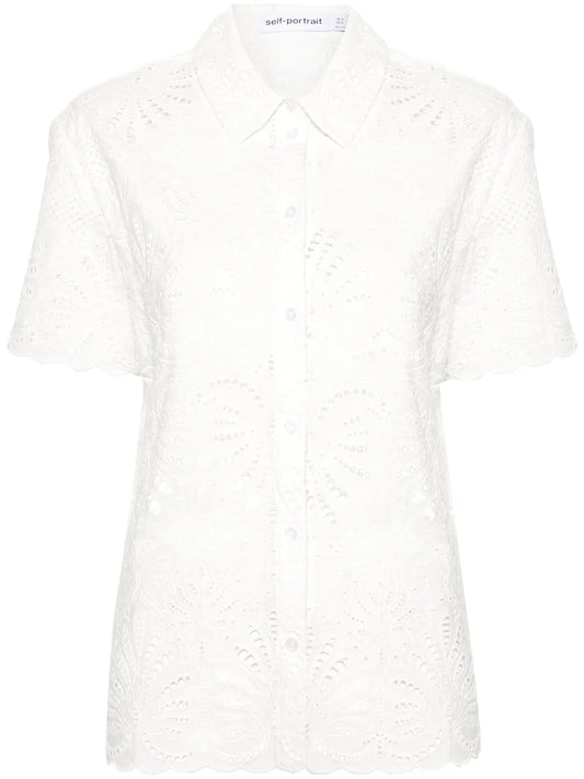 Broderie-Anglaise Cotton Shirt