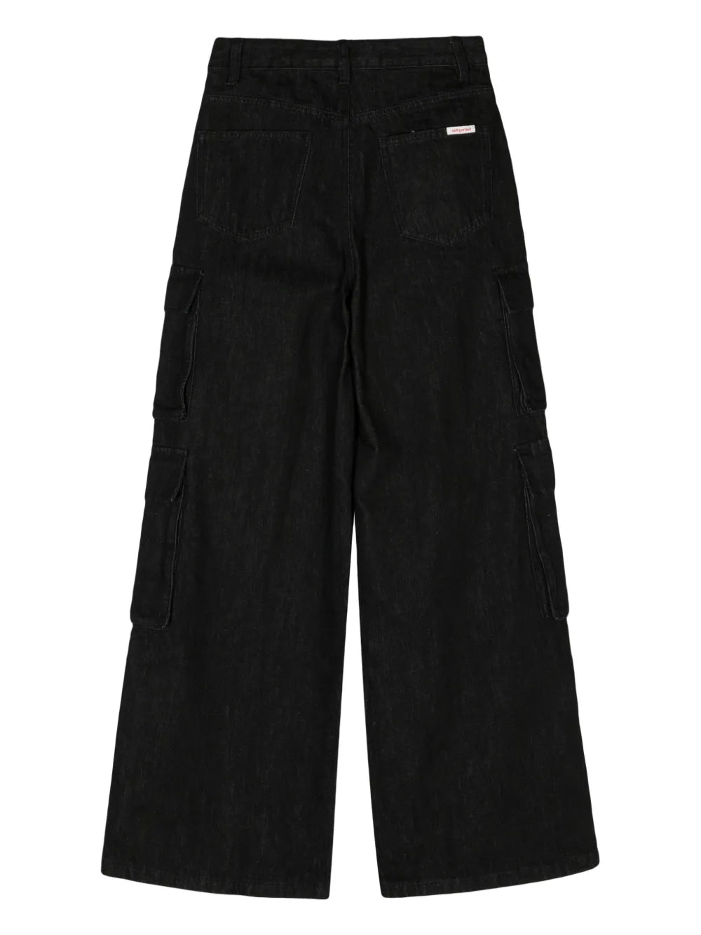 Mid-Rise Wide-Leg Cargo Jeans
