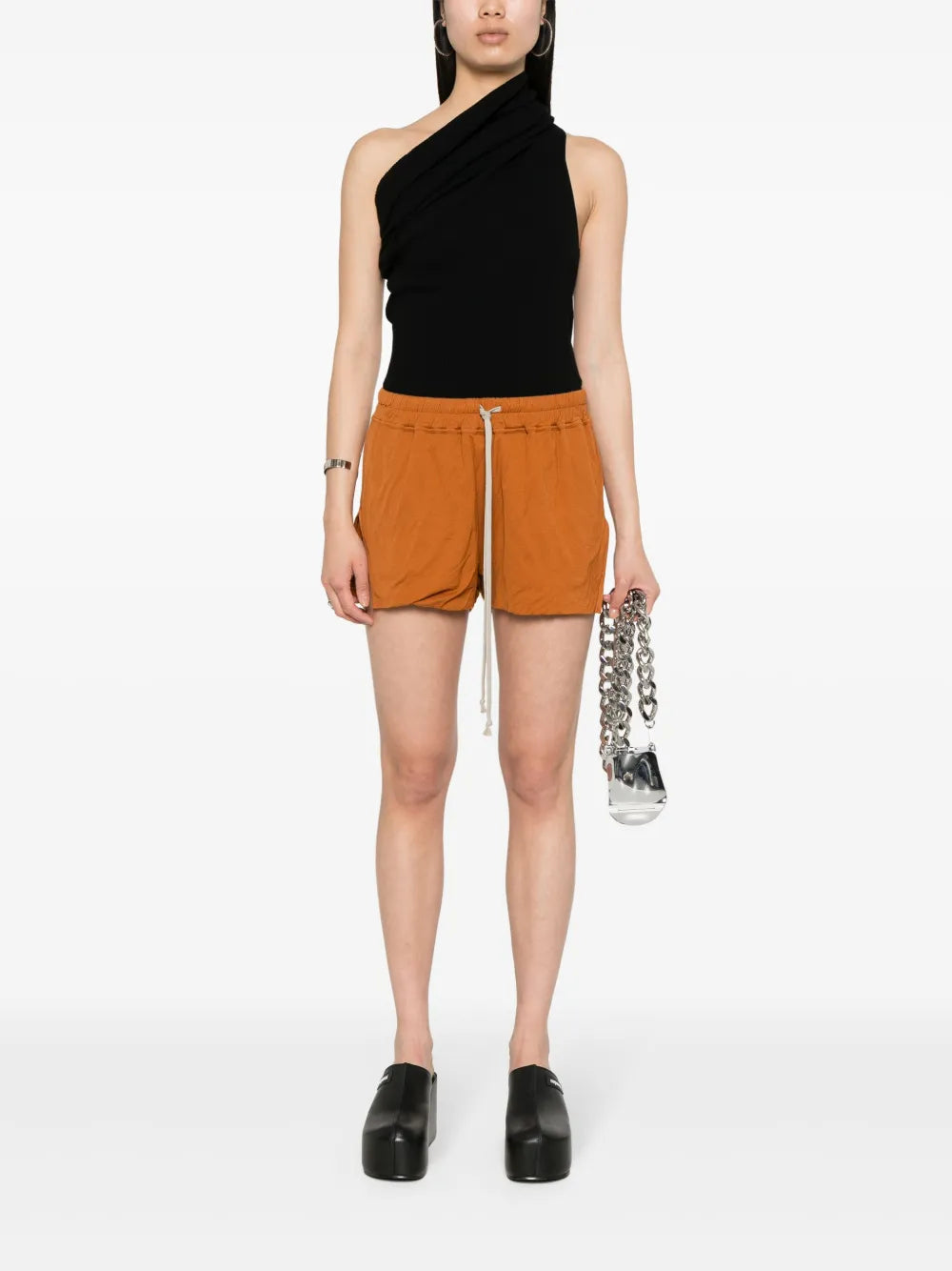 Side-Slits Jersey Shorts