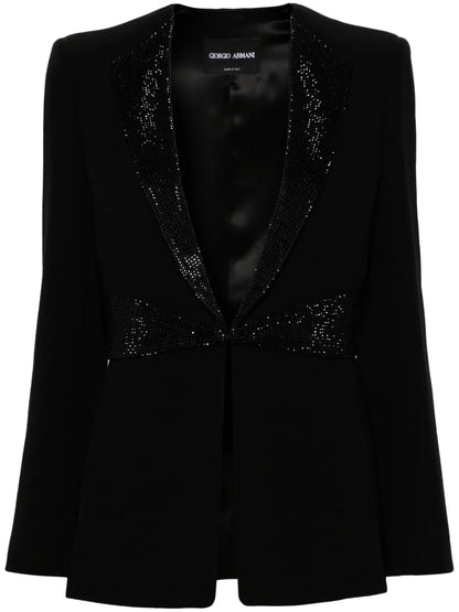 Rhinestone-Embellished Blazer