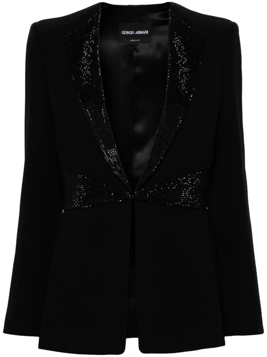 Rhinestone-Embellished Blazer