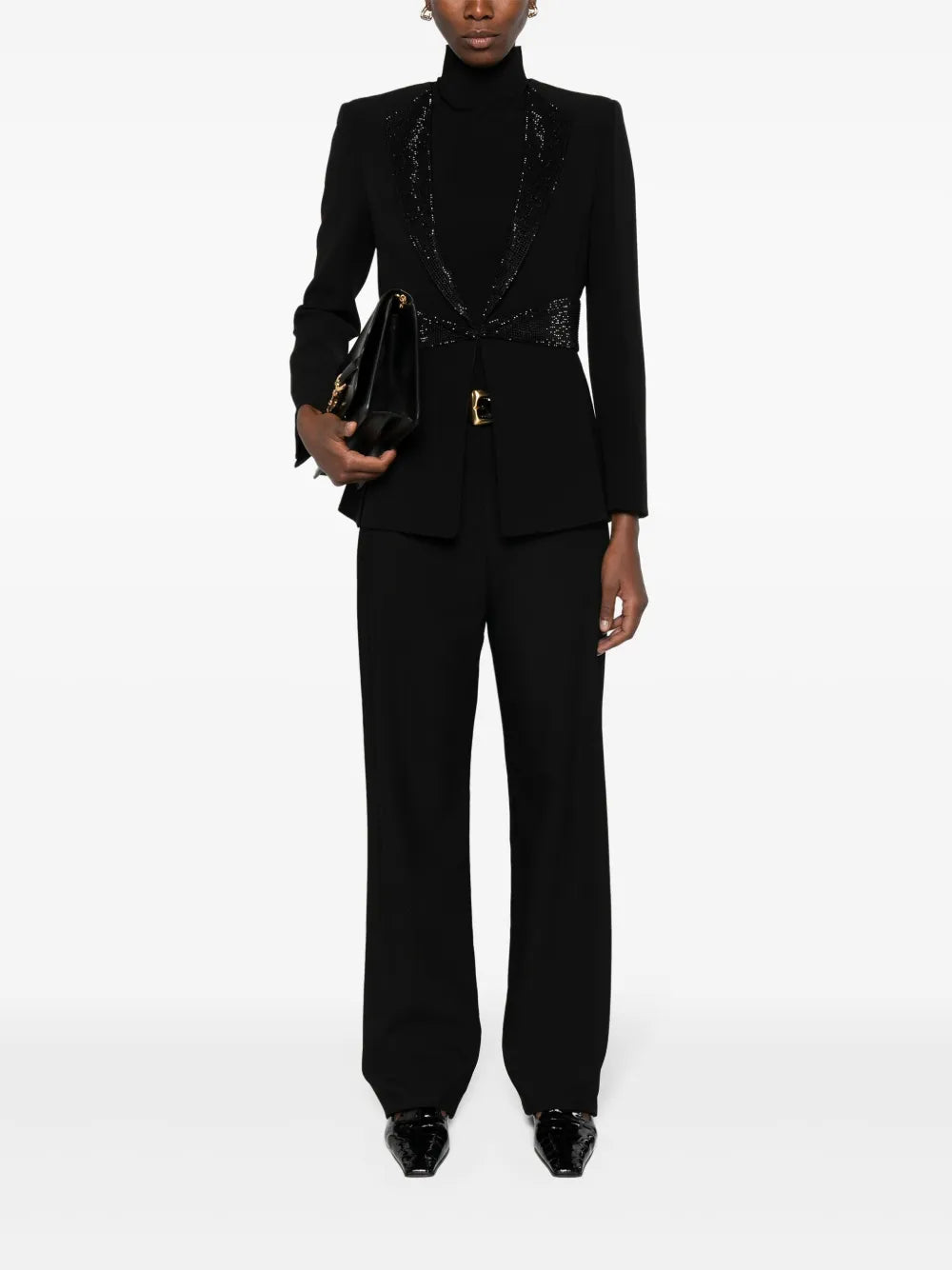 Rhinestone-Embellished Blazer