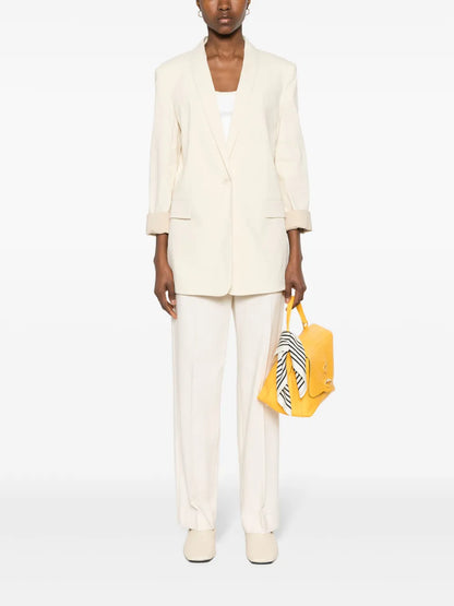 Shawl-Lapels Single-Breasted Blazer
