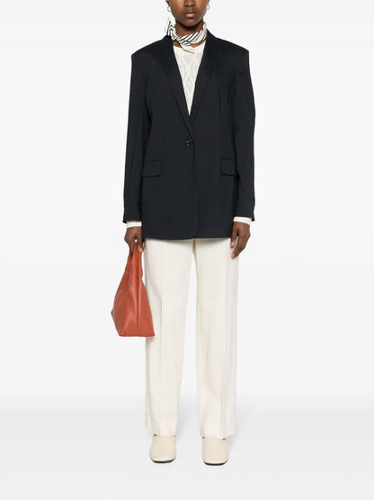Shawl-Lapels Single-Breasted Blazer