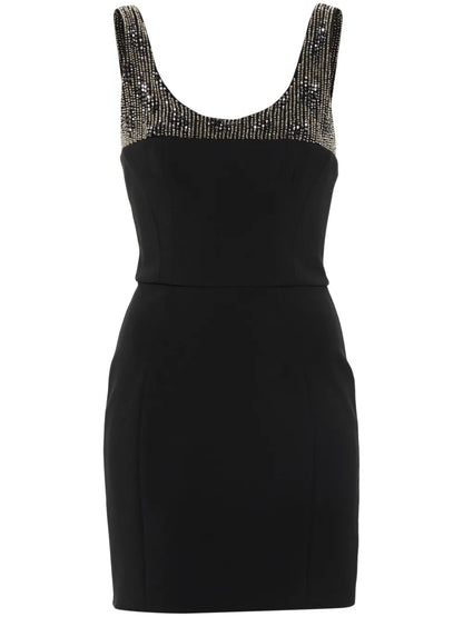 Bead-Embellished Mini Dress